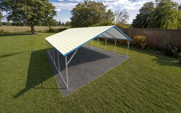 24x25 Boxed Eave Style Carports