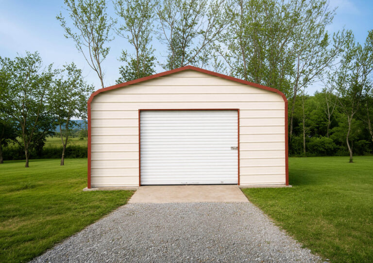 24x25 Regular Style Metal Garage