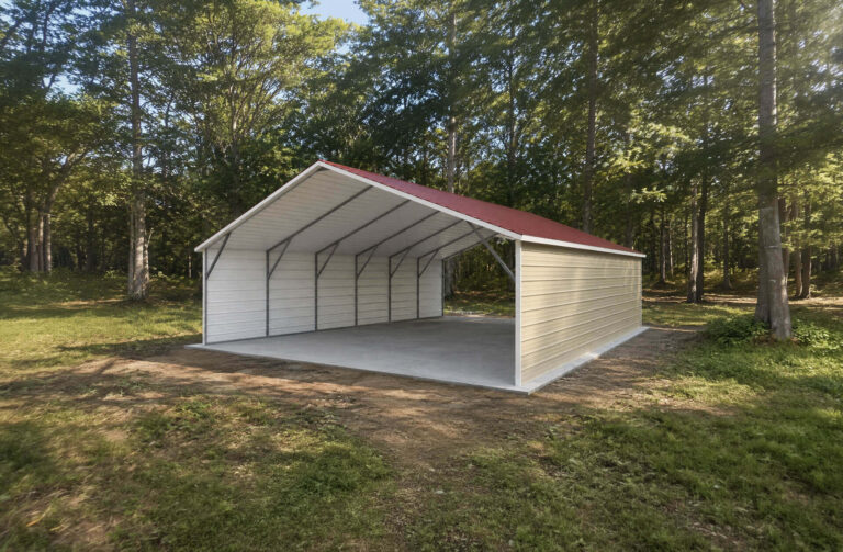 24x30 Boxed Eave Style Carports