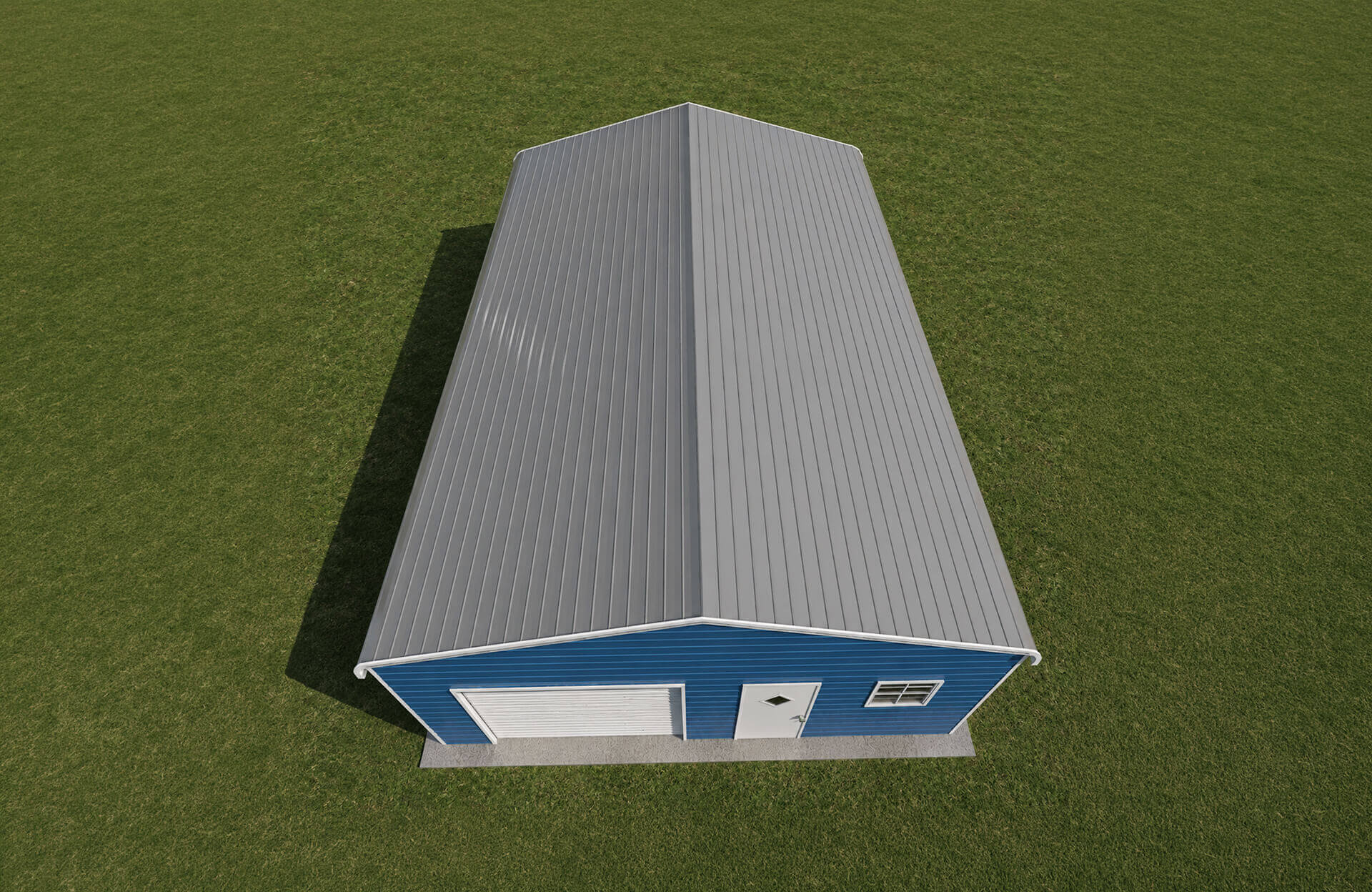 24x30 Regular Roof Metal Garage Florida - Alan's Factory Outlet