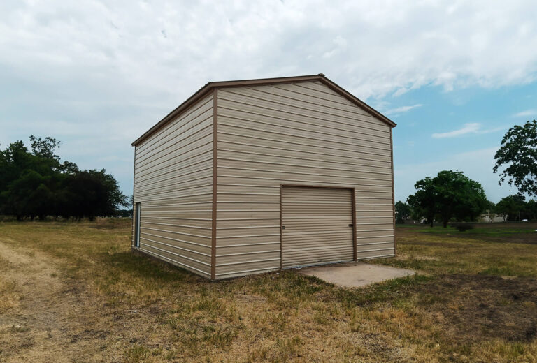 24x30 Vertical Roof Metal Garage