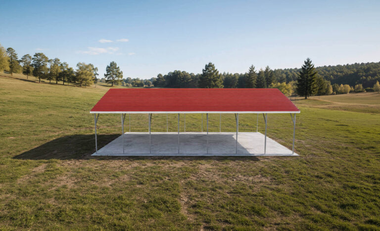 24x35 Boxed Eave Style Carports