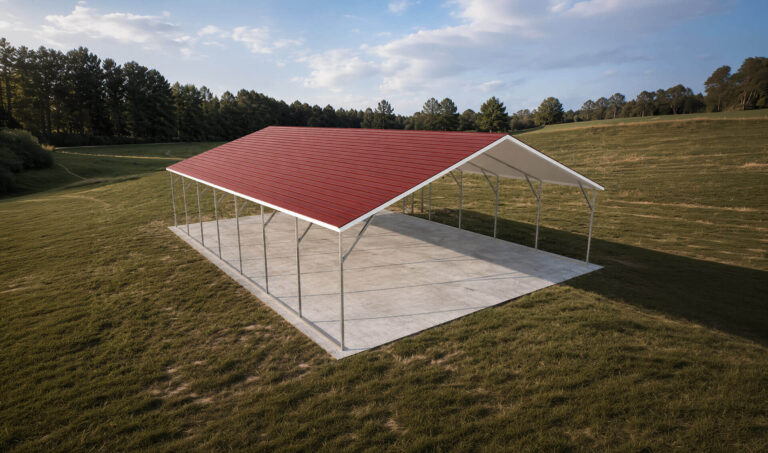 24x35 Boxed Eave Style Carports