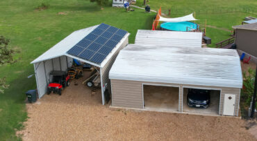 24x35 Regular Roof Metal Garage Florida