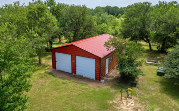 24x35 Vertical Roof Metal Garage
