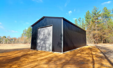 24x40 Vertical Roof Metal Garage