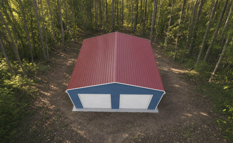 26x20 Regular Triple Wide Metal Garage