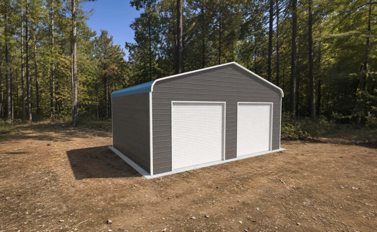 26x20 Regular Triple Wide Metal Garage