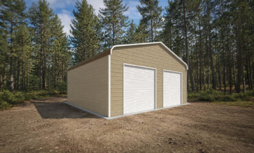 26x25 Regular Roof Triple Wide Metal Garage