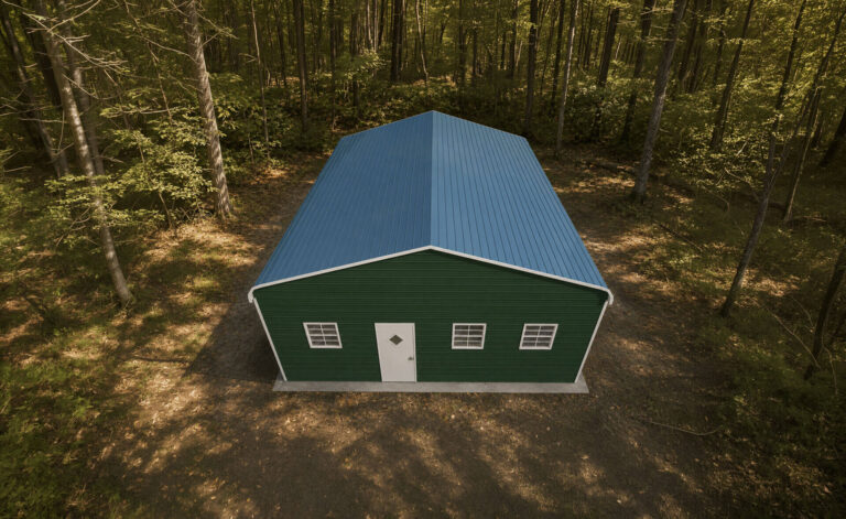 26x25 Regular Triple Wide Metal Garage