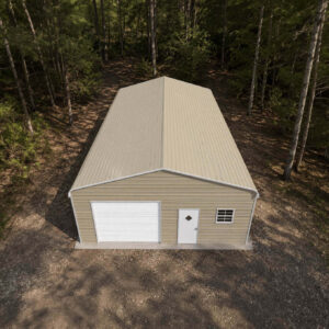 26x30 Regular Roof Triple Wide Metal Garage - Alan's Factory Outlet