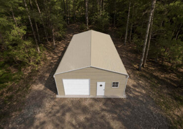 26x30 Regular Roof Triple Wide Metal Garage
