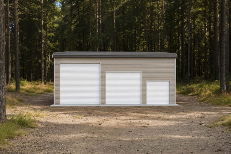 26x30 Regular Triple Wide Metal Garage