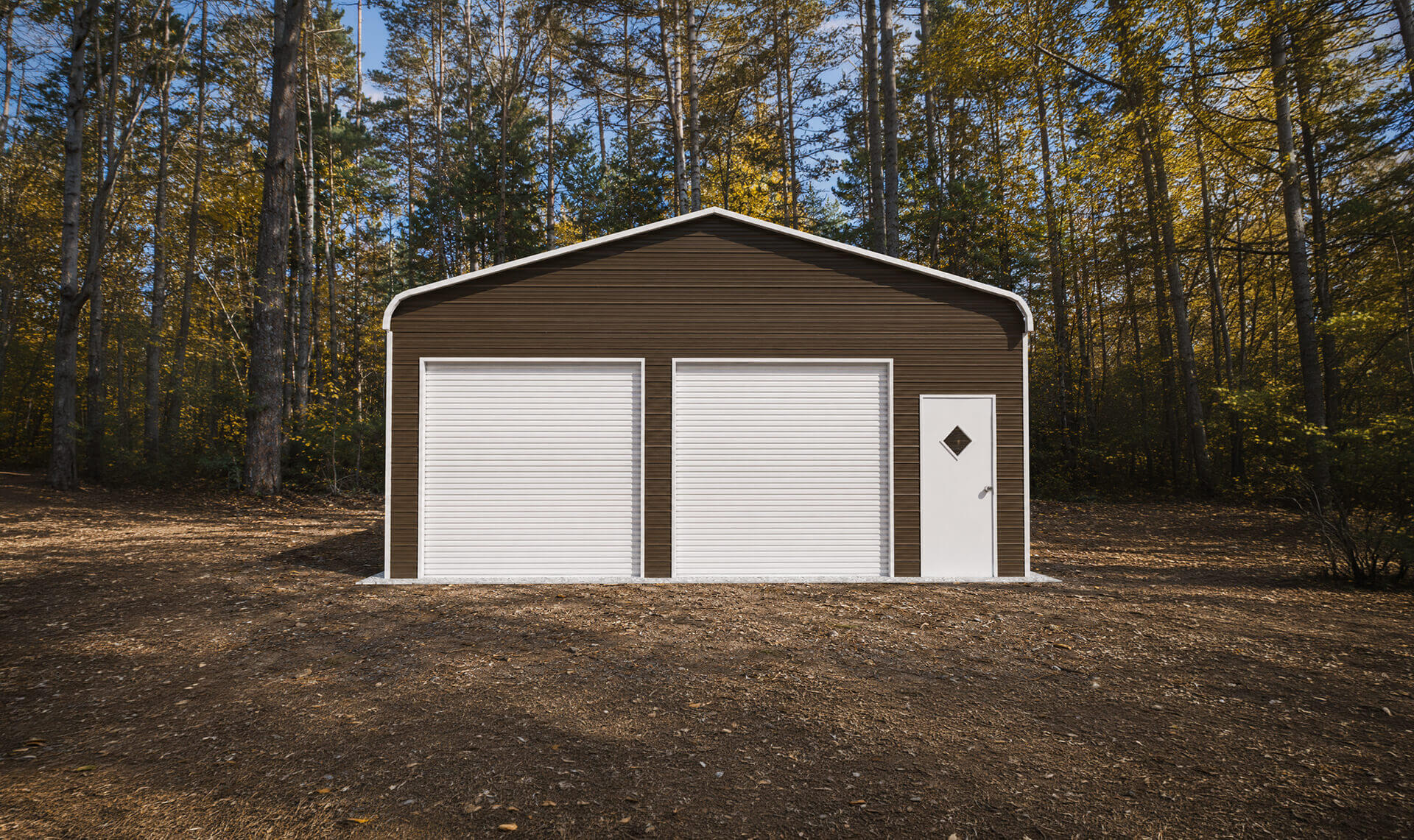 Alan 26x35 Regular Roof Triple Wide Metal Garage - Alan's Factory Outlet