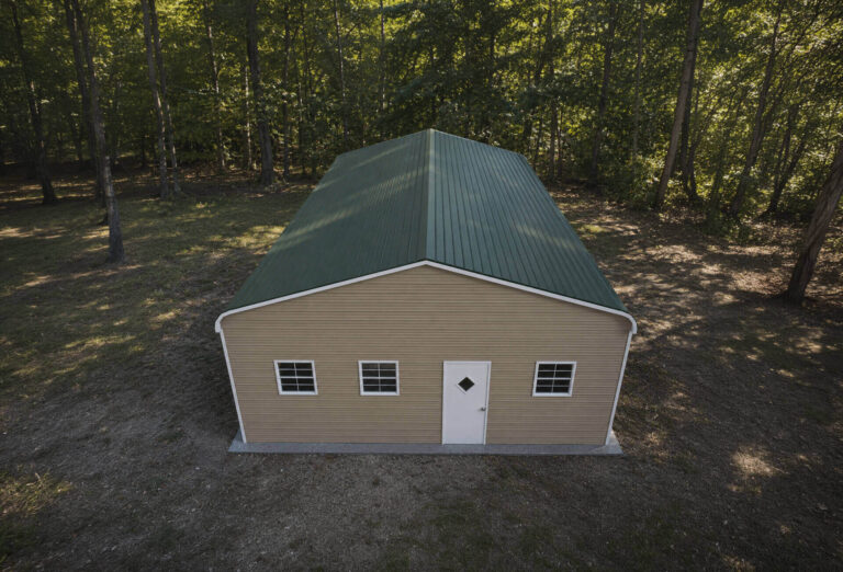 26x35 Regular Triple Wide Metal Garage