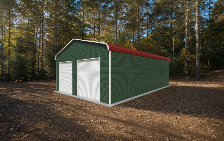 26x35 Regular Triple Wide Metal Garage