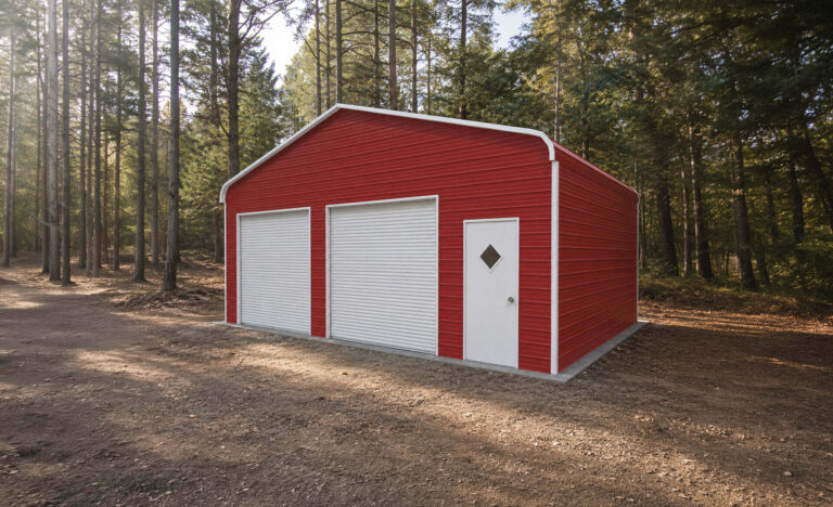 28x20 Regular Triple Wide Metal Garage