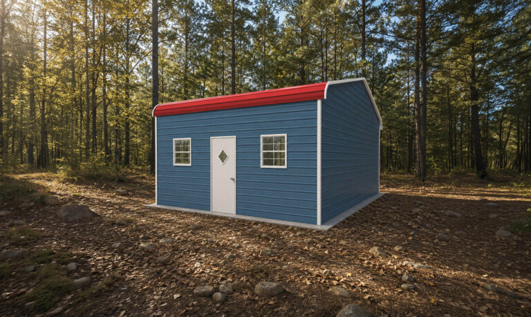 28x20 Regular Triple Wide Metal Garage