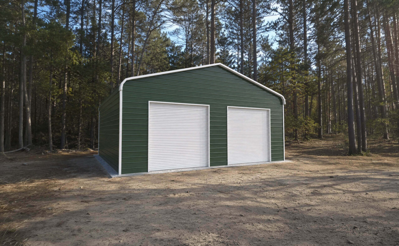 28x25 Regular Triple Wide Metal Garage