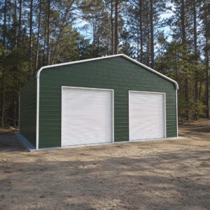 28x25 Regular Roof Triple Wide Metal Garage - Alan's Factory Outlet