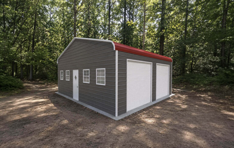 28x25 Regular Triple Wide Metal Garage
