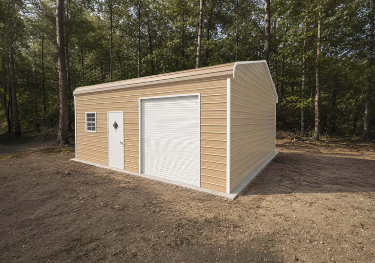 28x25 Regular Triple Wide Metal Garage