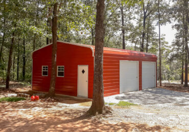 28x30 Regular Roof Triple Wide Metal Garage
