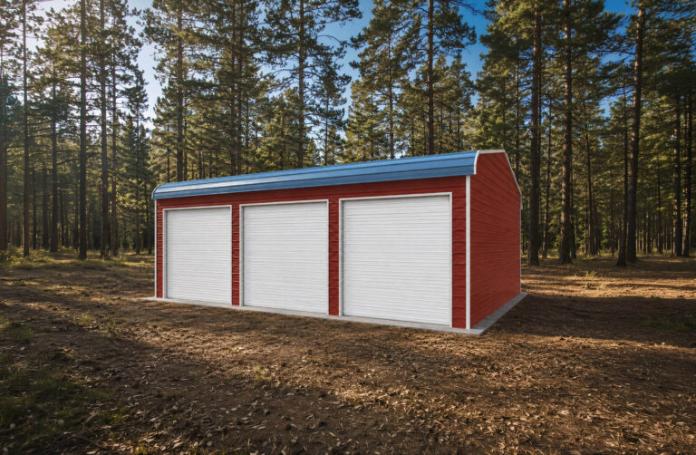 28x30 Regular Triple Wide Metal Garage