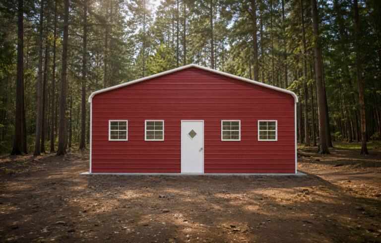 28x30 Regular Triple Wide Metal Garage