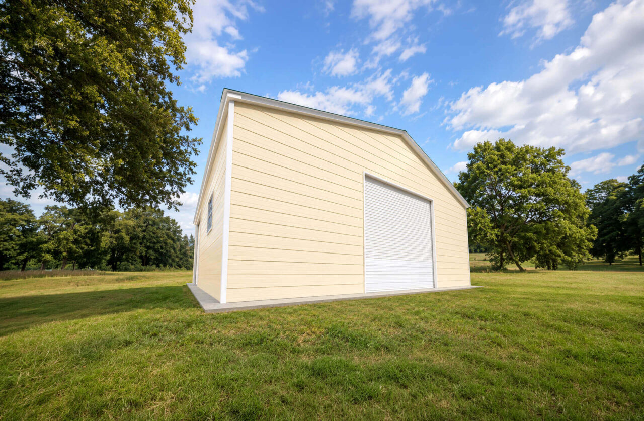 28x30 Vertical Triple Wide Metal Garage
