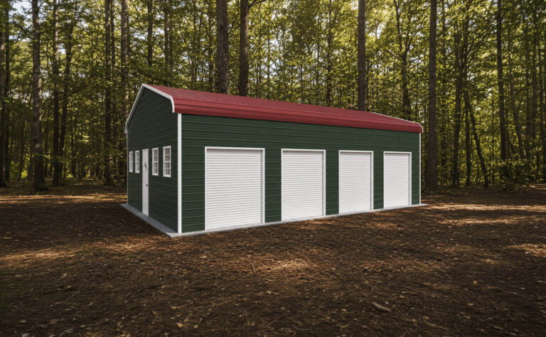 28x35 Regular Triple Wide Metal Garage