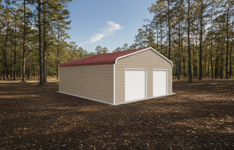 28x35 Regular Triple Wide Metal Garage