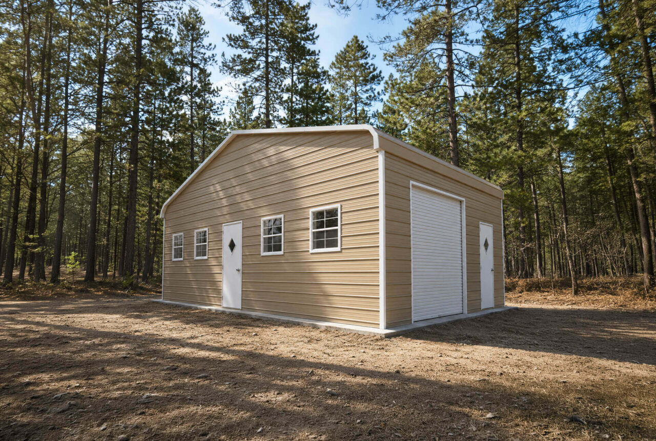 30x20 Regular Triple Wide Metal Garage