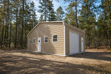 30x20 Regular Roof Triple Wide Metal Garage