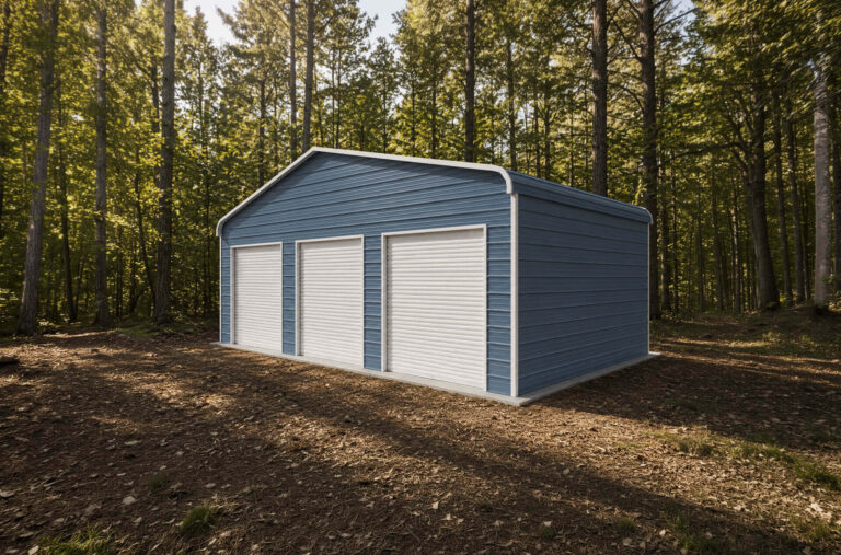 30x20 Regular Triple Wide Metal Garage