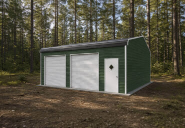 30x25 Regular Roof Triple Wide Metal Garage