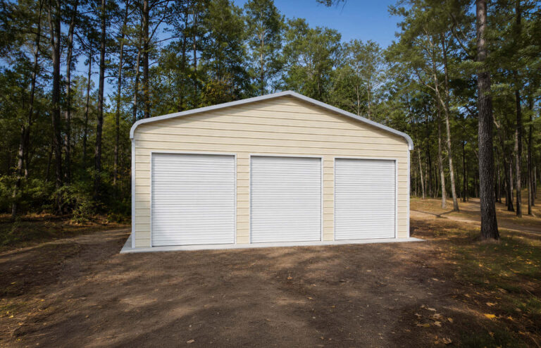 30x25 Regular Triple Wide Metal Garage