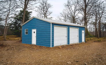 30x25 Vertical Roof Triple Wide Metal Garage