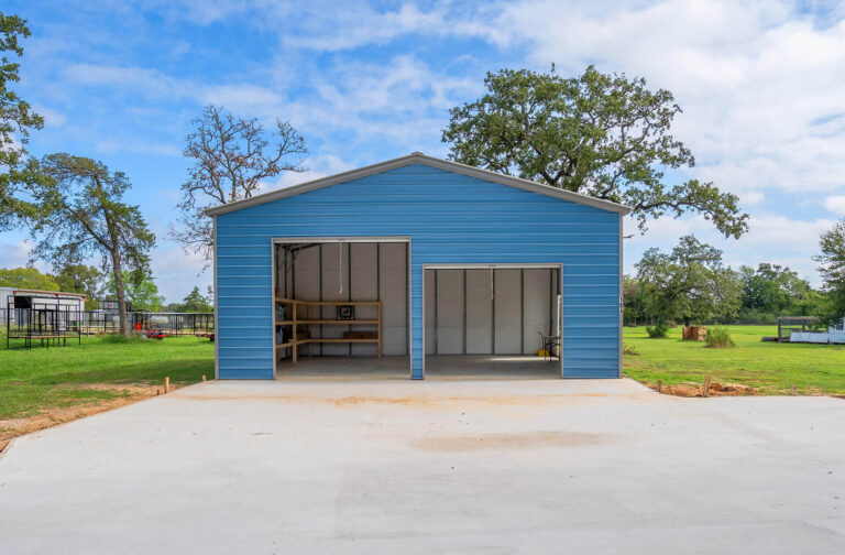 30x25 Vertical Triple Wide Metal Garage