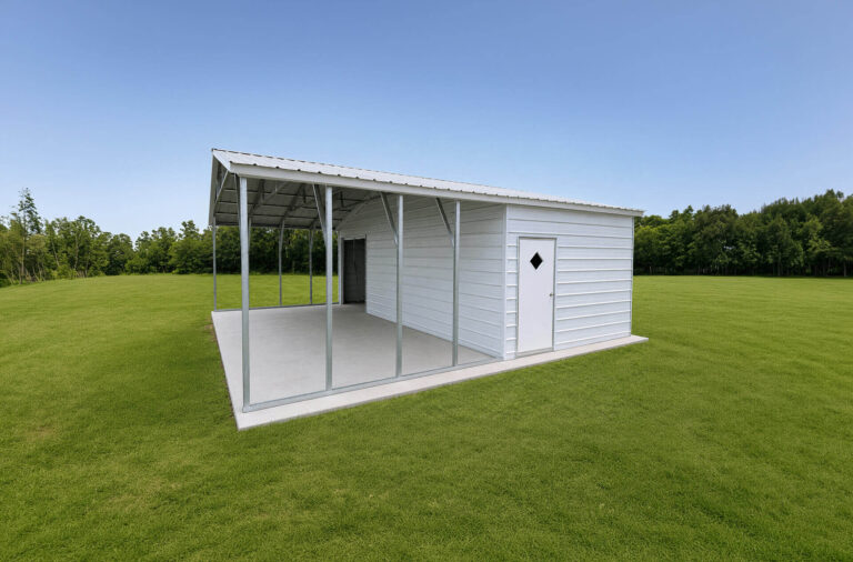 30x25 Vertical Triple Wide Metal Garage