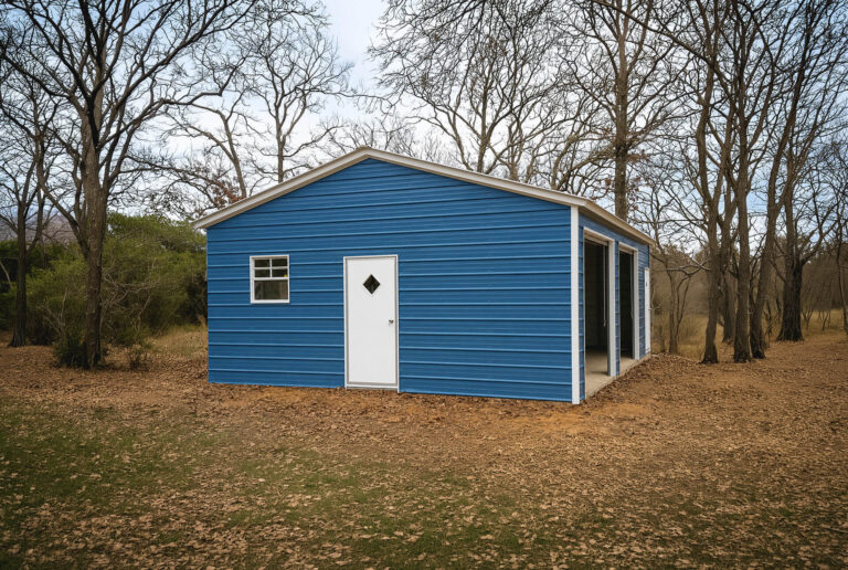 30x25 Vertical Triple Wide Metal Garage