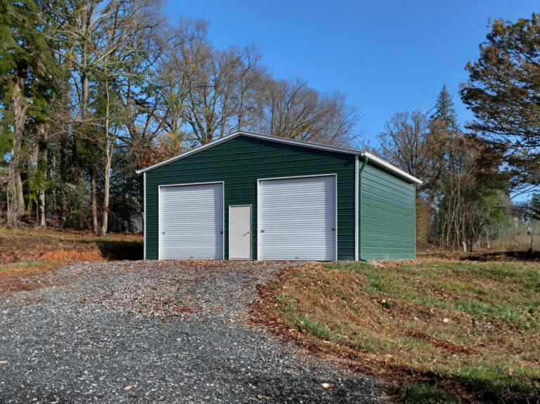 30x30 Vertical Triple Wide Metal Garage