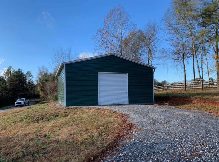 30x30 Vertical Triple Wide Metal Garage