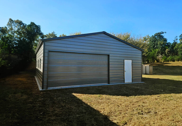 30x30 Vertical Triple Wide Metal Garage