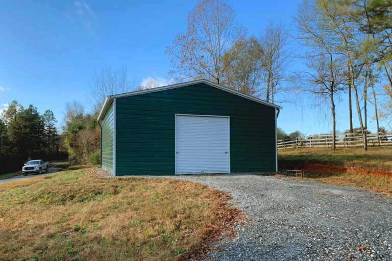 30x35 Vertical Triple Wide Metal Garage