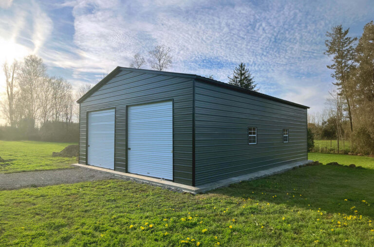 30x35 Vertical Triple Wide Metal Garage