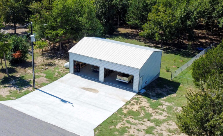 30x35 Vertical Triple Wide Metal Garage