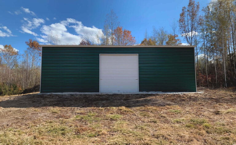 30x35 Vertical Triple Wide Metal Garage