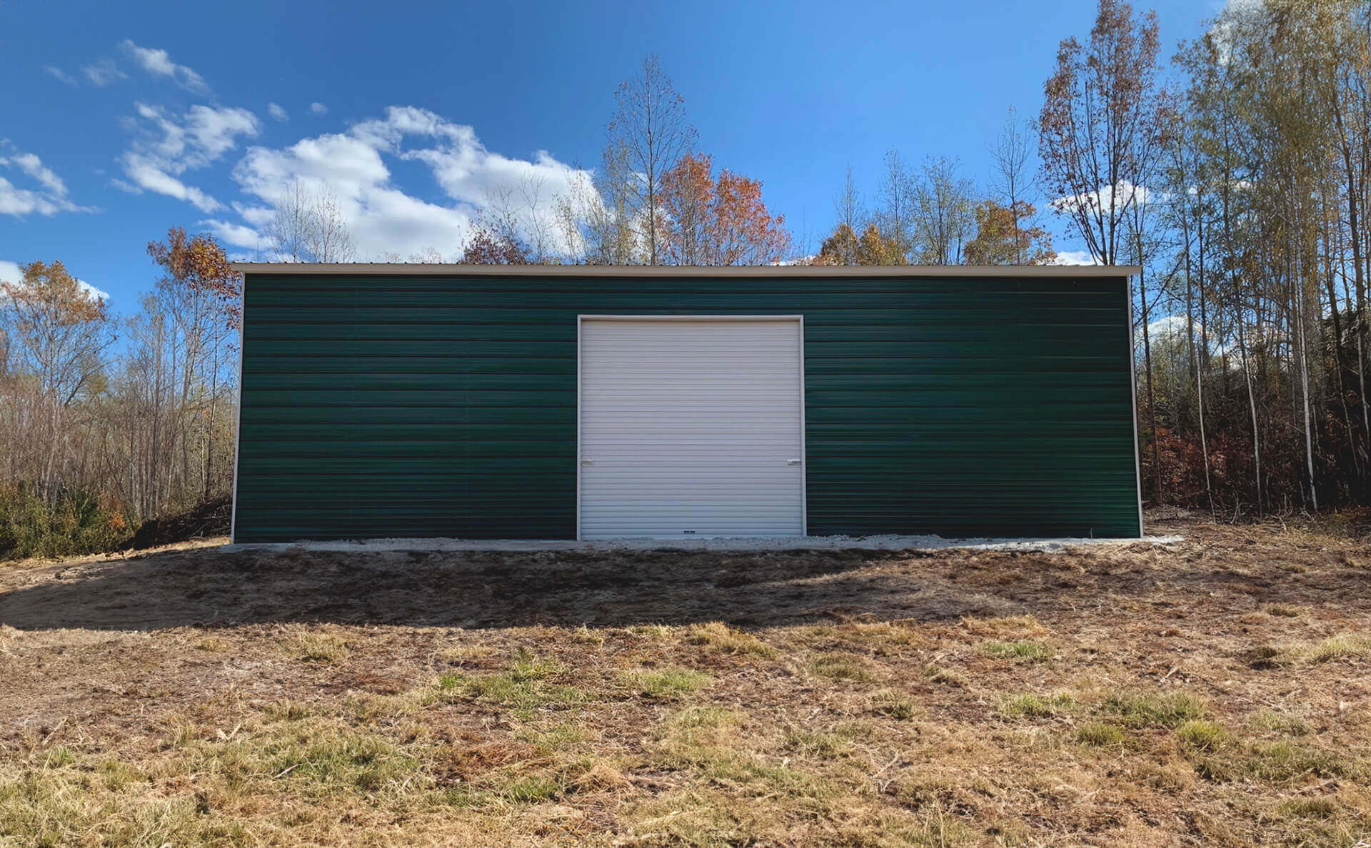30x35 Vertical Roof Triple Wide Metal Garage - Alan's Factory Outlet