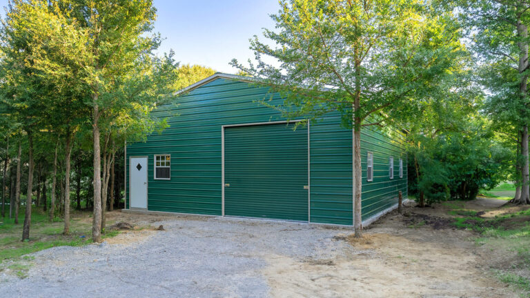 30x40 Vertical Triple Wide Metal Garage
